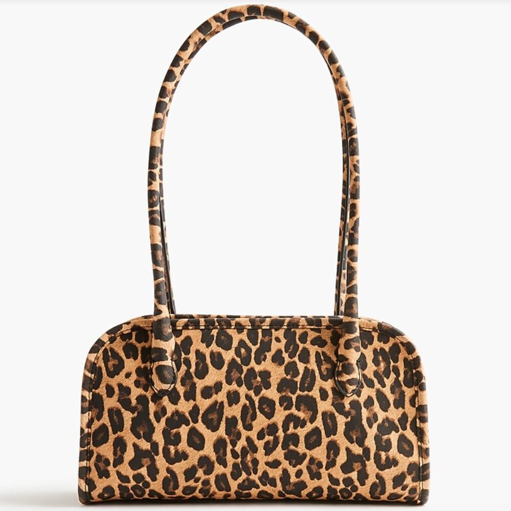 [NWT] JCrew factory Leopard bowling bag
